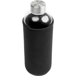 Kooshty Jumbo Glass Water Bottle Black Top